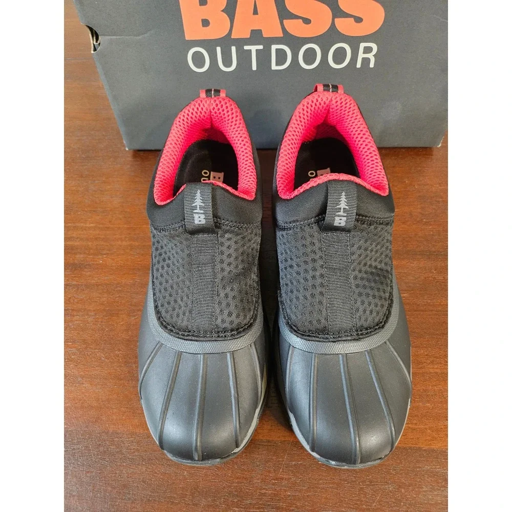 Bass Outdoor Field Duck Low Slip On Mens Size 8 Black Waterproof Shoes BA22K312